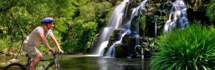 Biking Owharoa Falls