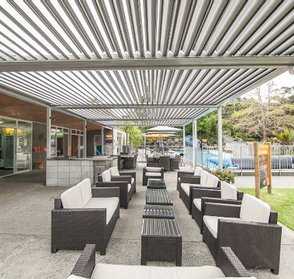 Outdoor dining area